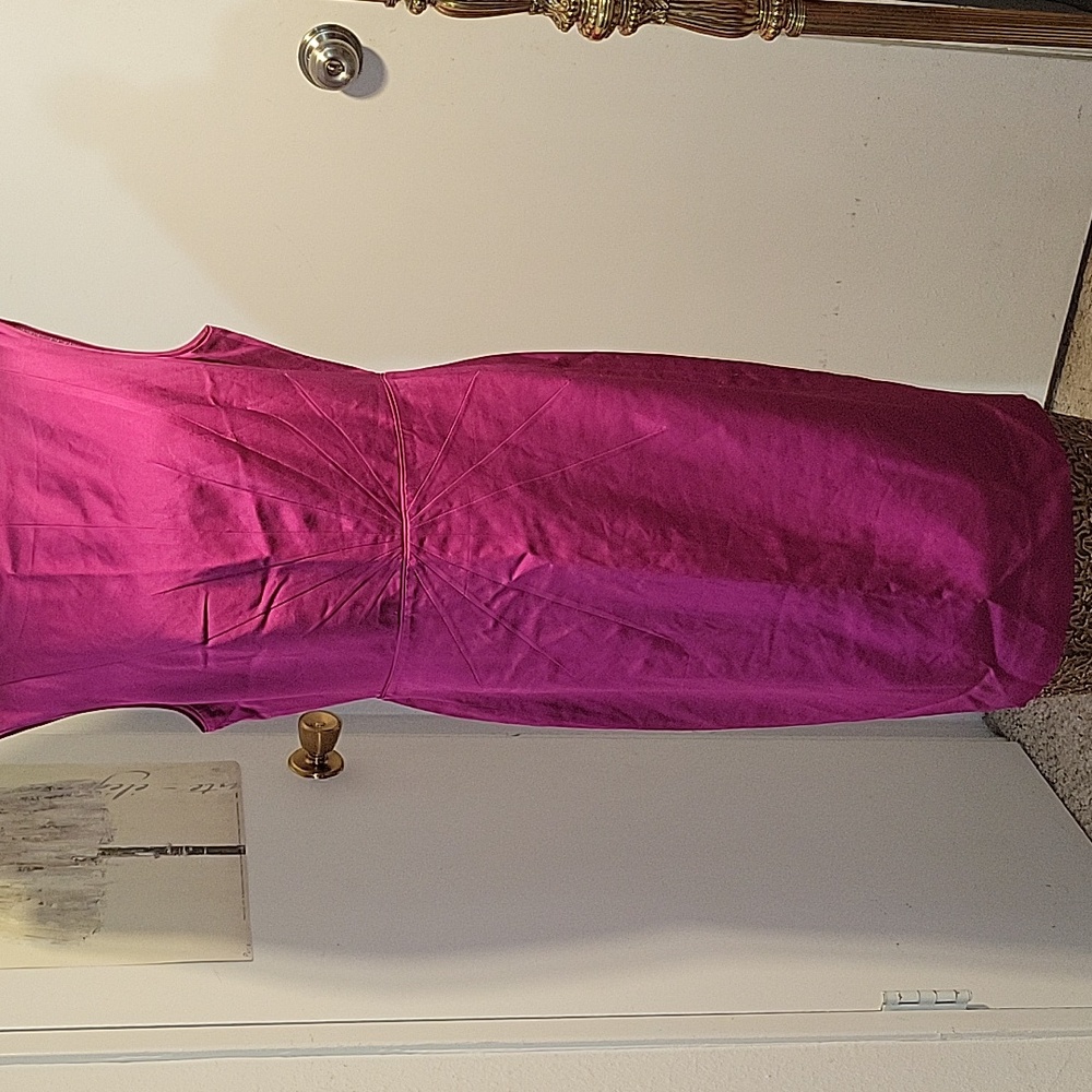 Banana Republic Elegant Fuchsia Sleeveless Dress Size 14